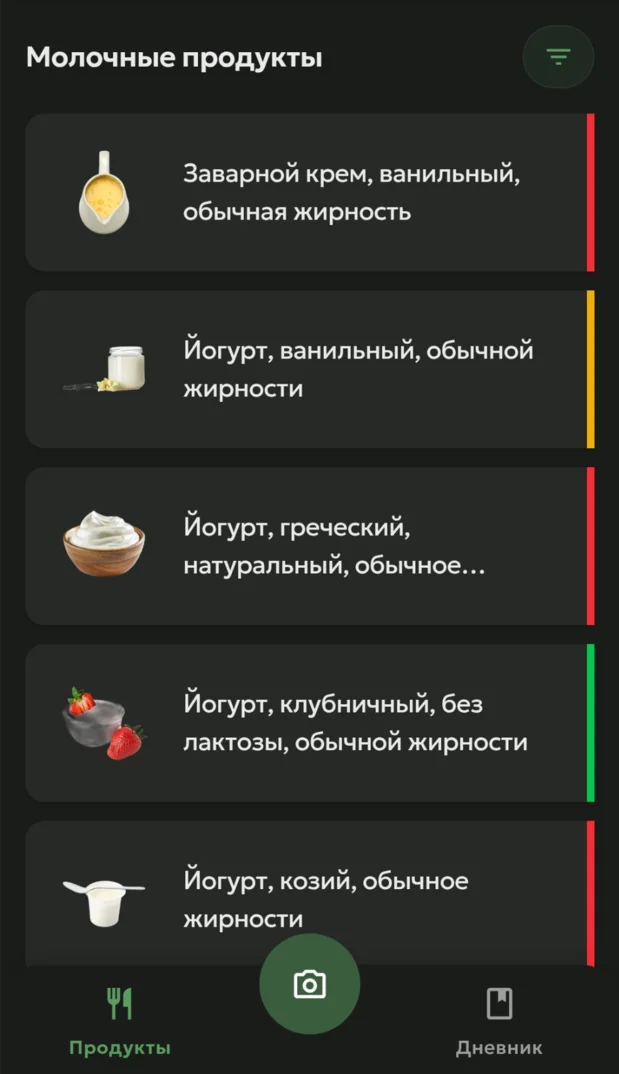 Поиск продуктов и составов